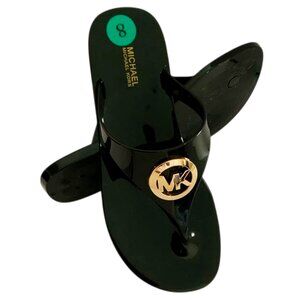 NWT MICHAEL KORS LILLIE JELLY WOMEN'S THONG SANDALS FLIP FLOPS SIZE 7 8 9 10 11